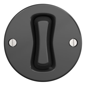 Kliklap - Retroknapp utan ram i antracit