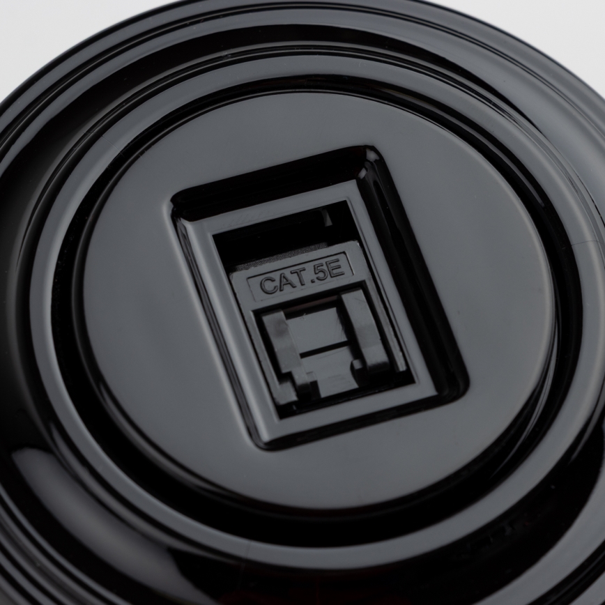 Kliklap - Svart retro datauttag med ram