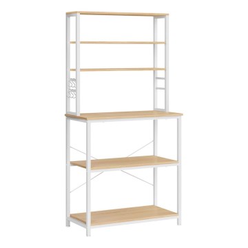 Kökshylla MARGE, brun/vit