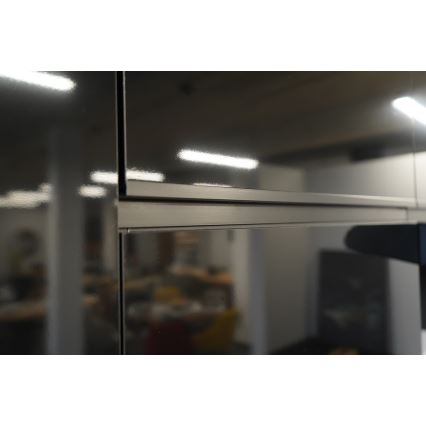 Köksinredning MARINA 240 cm, ek craft/högblank svart