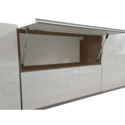 Köksinredning MARINA 240 cm ek craft/högblank vit