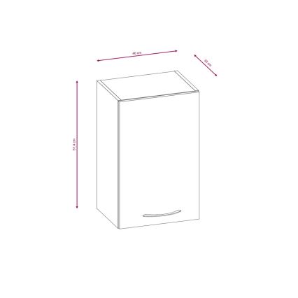 Köksinredning VALERIA 180 cm i sonoma-ek/brun
