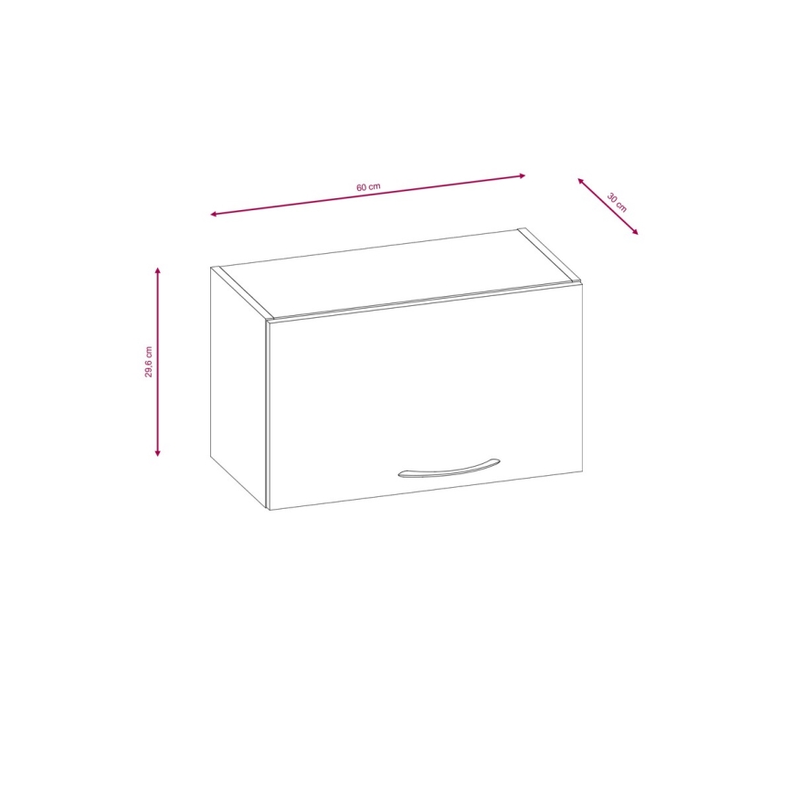 Köksinredning VALERIA 240 cm sonoma-ek/brun