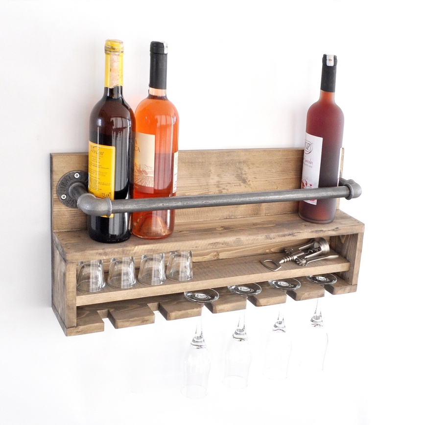 Köksvägghylla BORU 28x60 cm gran/furu