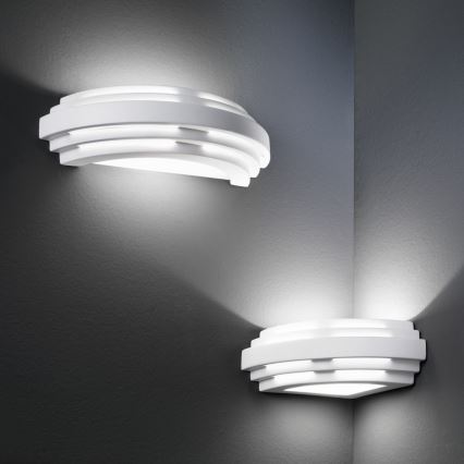 Kolarz 0290.61E - Vägglampa STIEGEL 1xG9/60W/230V vit