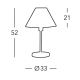 Kolarz 264.70.6 - Bordslampa HILTON 1xE27/60W/230V