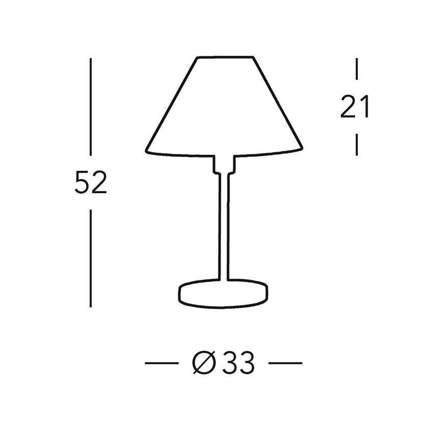 Kolarz 264.70.6 - Bordslampa HILTON 1xE27/60W/230V