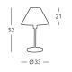 Kolarz 264.70.7 - Bordslampa HILTON 1xE27/60W/230V