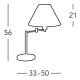 Kolarz 264.71.4 - Bordslampa HILTON 1x E27/60W/230V