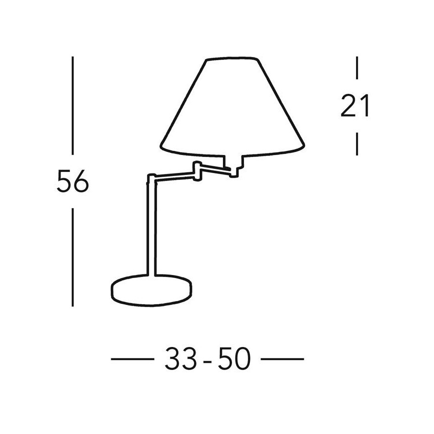 Kolarz 264.71.6 - Bordslampa HILTON 1xE27/60W/230V
