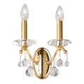 Kolarz 3234.62.3.KoT - Kristallvägglampa CARMEN 2xE14/60W/230V 24K guld