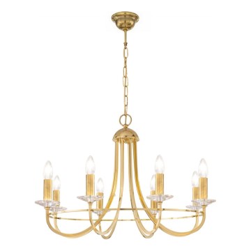 Kolarz 330.88.8C - Kristallkrona på kedja IMPERIAL 8xE14/60W/230V guld