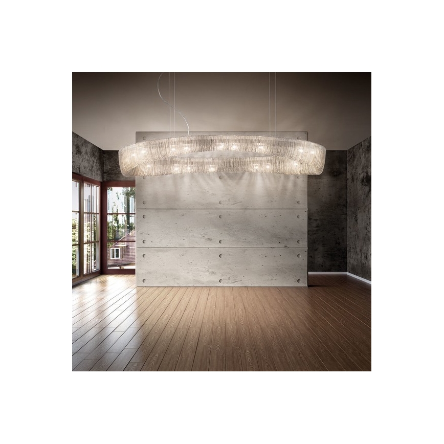 Kolarz 5324.32050 - Ljuskrona med upphängningsrem CLOUD 20xG9/40W/230V