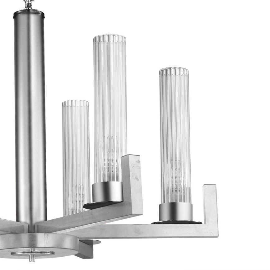 Kolarz 6009.80650 - Ljuskrona med kedja RAGGIO 6xE14/25W/230V silver