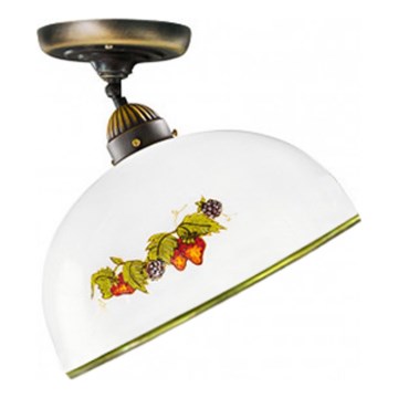 Kolarz 731.10.136 - Ytmonterad ljuskrona NONNA 1xE27/75W/230V diameter 30 cm vindruvor/jordgubbar