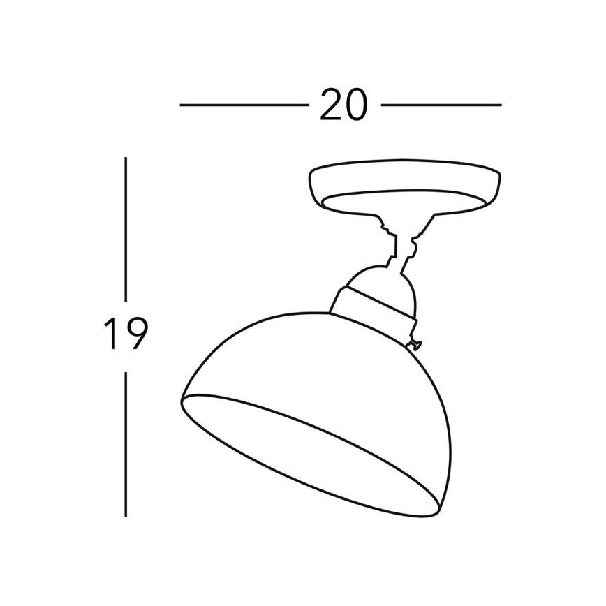 Kolarz 731.10.53 - Spotlight NONNA 1xE27/75W/230V