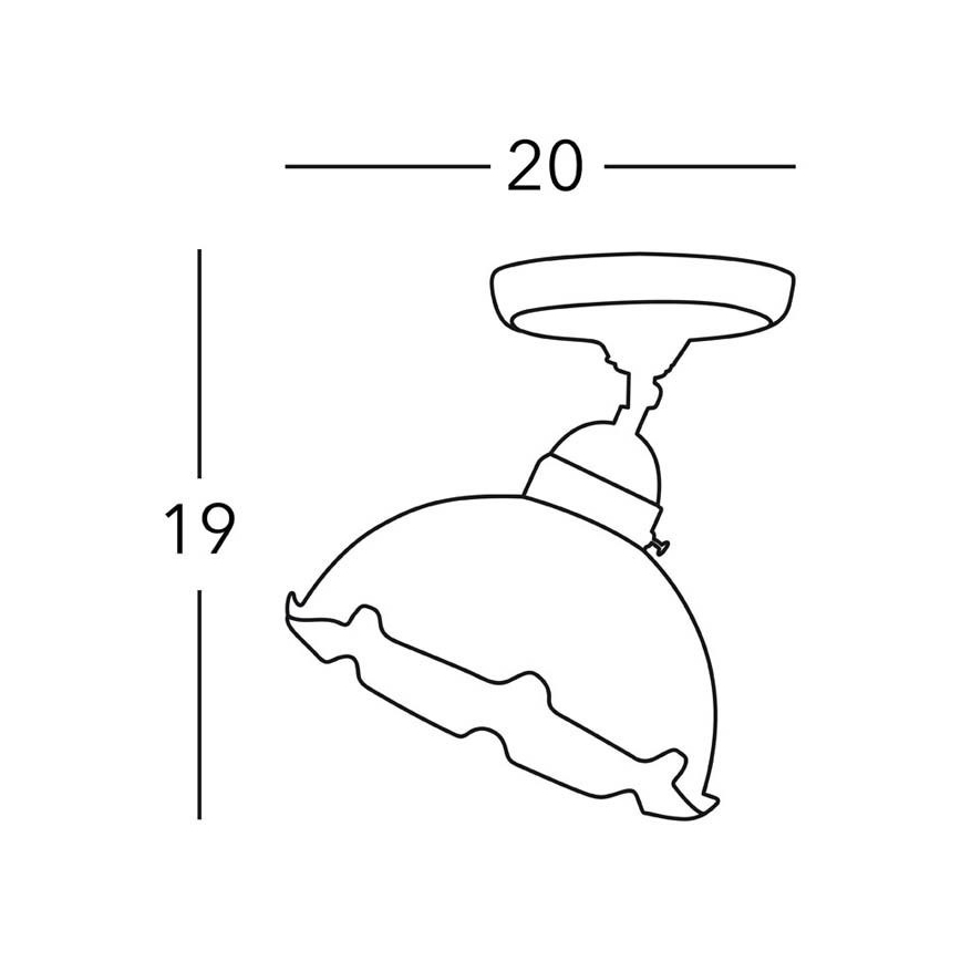 Kolarz 731.10.73 - Spotlight NONNA 1xE27/75W/230V