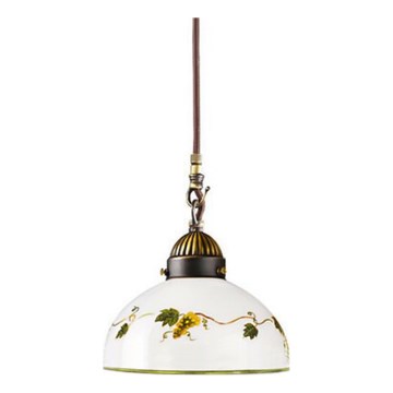 Kolarz 731.30.122 - Ljuskrona med textilsladd NONNA 1xE27/75W/230V diameter 20 cm vindruvor