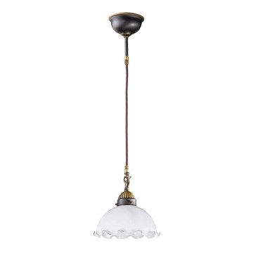 Kolarz 731.30.73 - Pendel på vajer NONNA 1xE27/75W/230V, vit