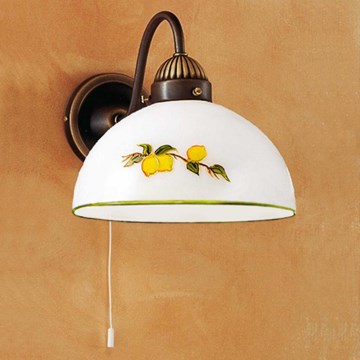 Kolarz 731.61.126 - Vägglampa NONNA 1xE27/75W/230V citroner