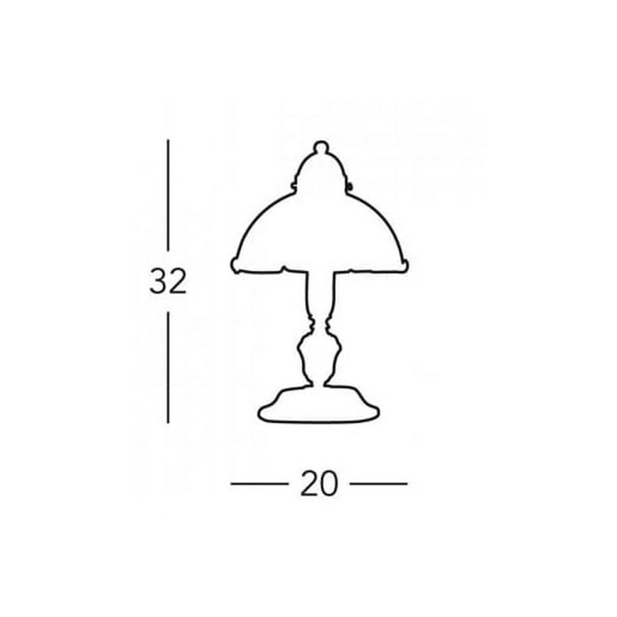 Kolarz 731.73.73 - Bordslampa NONNA 1xE27/75W/230V