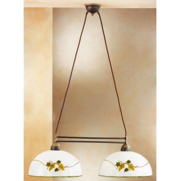 Kolarz 731.82.137 - Ljuskrona med textilsladd NONNA 2xE27/75W/230V vindruvor