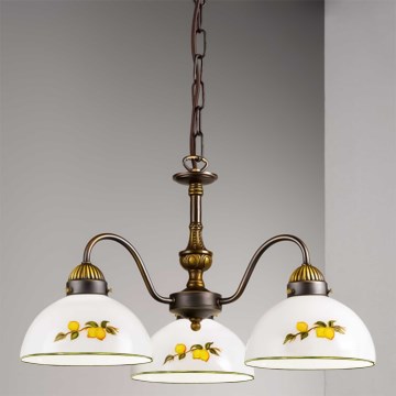 Kolarz 731.83.126 - Ljuskrona på kedja NONNA 3xE27/75W/230V citroner