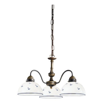 Kolarz 731.83.16 - Ljuskrona på kedja NONNA 3xE27/75W/230V blå