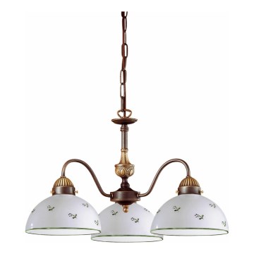 Kolarz 731.83.20 - Ljuskrona på kedja NONNA 3xE27/75W/230V grön