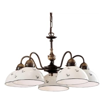 Kolarz 731.85.16 - Ljuskrona på kedja NONNA 5xE27/75W/230V blå