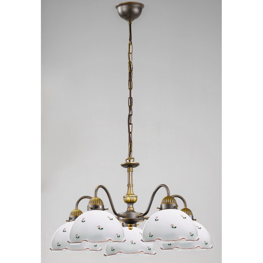 Kolarz 731.85.70 - Ljuskrona med kedja NONNA 5xE27/75W/230V