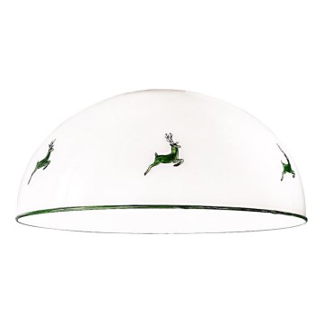 Kolarz 731.G101 - Reservglas till takkrona NONNA E27, Ø 30 cm, hjortgrönt