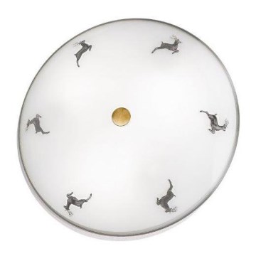 Kolarz 731.U13.4.133- Taklampa NONNA 3xE27/60W/230V diameter 42 cm grå/mässing