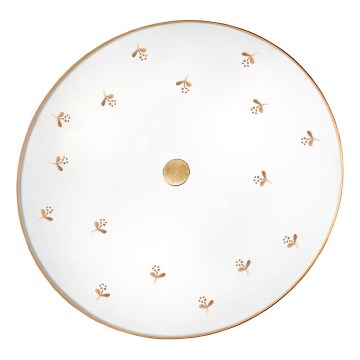 Kolarz 731.U13.4.160 - Vägglampa NONNA 3xE27/60W/230V Ø 42 cm blommönster roséguld