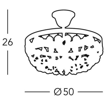 Kolarz 960.18K.3 - Kristall hängande Ljuskrona  VALERIE 8xE14/40W/230V 24K zlato