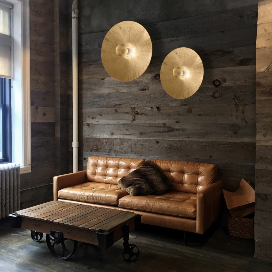 Kolarz A1306.61XL.3.SunAu - Vägglampa MOON 1xE27/100W/230V guld