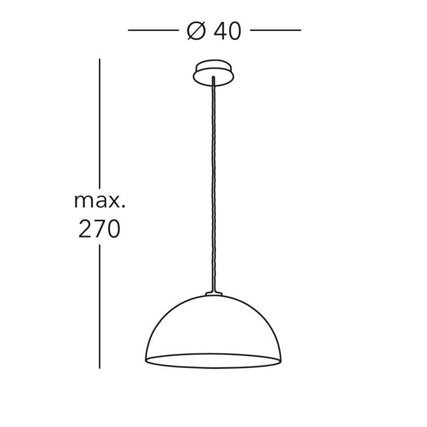 Kolarz A1339.31.Wm.VinAg/40 - Taklampa CULT 1xE27/100W/230V Ø 40 cm silver