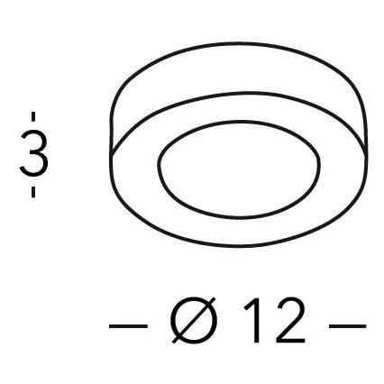 Kolarz A1344.10R.Cu - LED Dimbar Takbelysning  CLICK LED-GX53/7W/230V