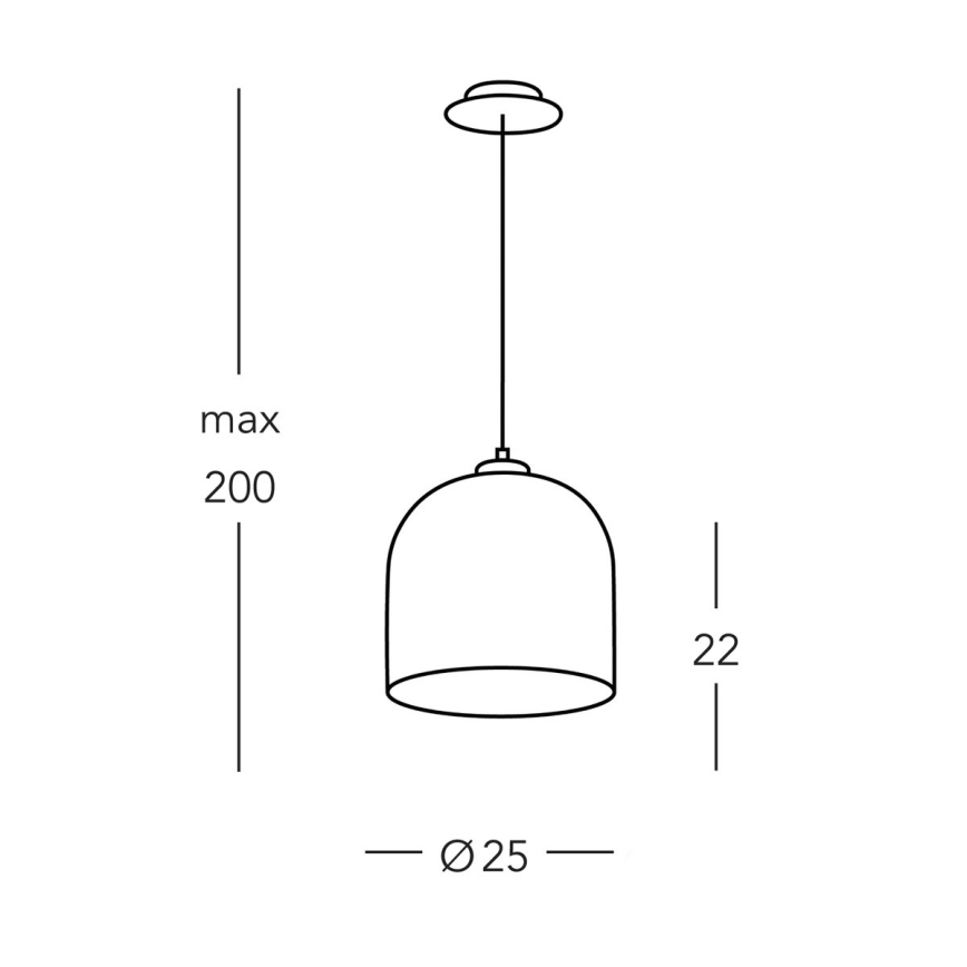 Kolarz A1352.31.W - Taklampa på kabel NONNA 1xE27/60W/230V ek/vit
