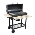 Kolgrill svart/trä