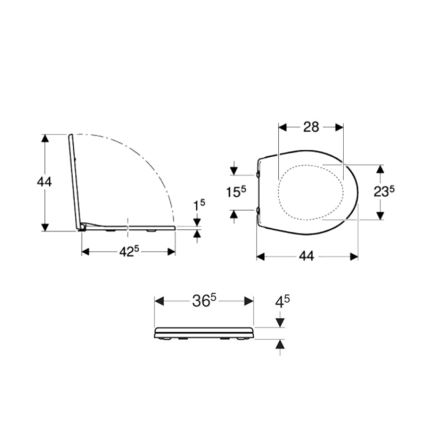 Kolo K90111000 - Toalettsits Rekord duroplast/vit