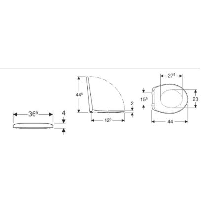 Kolo K90123000 - Toalettsits Rekord duroplast/vit