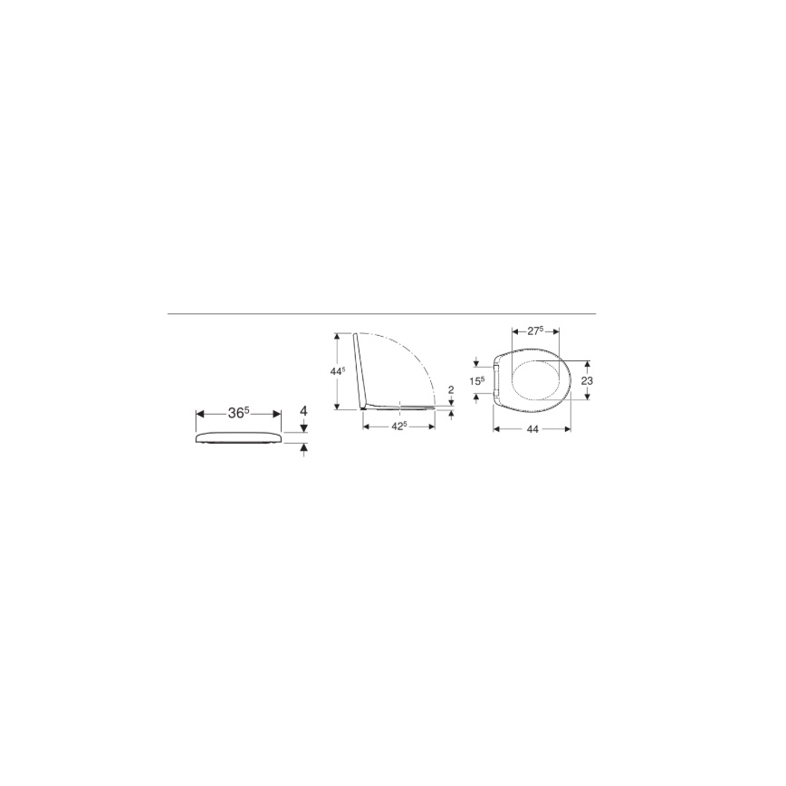 Kolo K90123000 - Toalettsits Rekord duroplast/vit