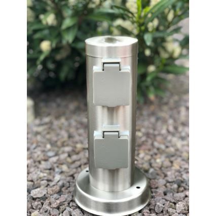 Kolumn med eluttag för utomhusbruk SYDNEY 4Z SCHUKO 230V IP44