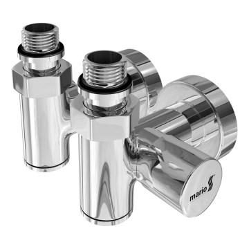 Kombinerade ventiler för radiator 2 st blank krom