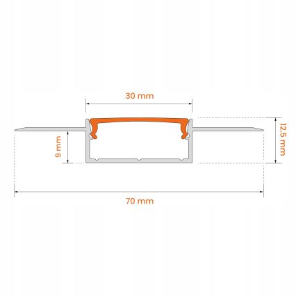 SET 1x LED RGBW dimmbar LED-remsa DIGITAL LED/9,6W/230V 3 m + 3x infälld profil 1 m silver/vit + fjärrkontroll