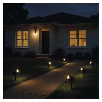 LED RGBIC dimbar utomhuslampa GoSmart - tilläggsmodul LED/1,5W/12V 3000-6500K IP65 Wi-Fi Tuya