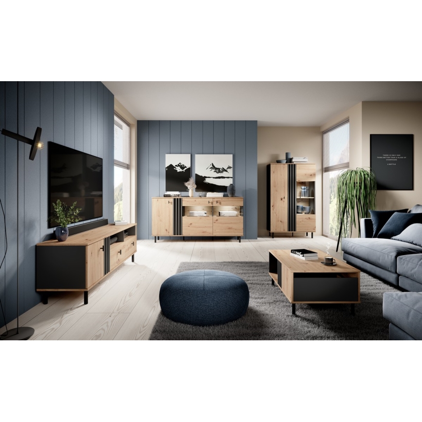 Konferensbord BADIA ek/antracit