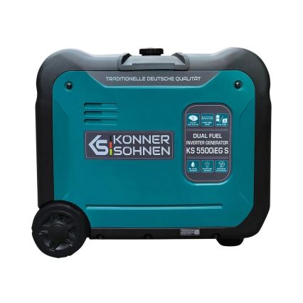 Könner & Söhnen 13046 - Gas- och bensindriven invertergenerator KS 5500iEG S 5500W