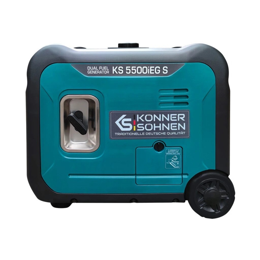 Könner & Söhnen 13046 - Gas- och bensindriven invertergenerator KS 5500iEG S 5500W